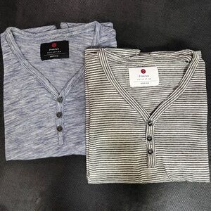 Bundle of 2 Cotton On Henley T-Shirts
